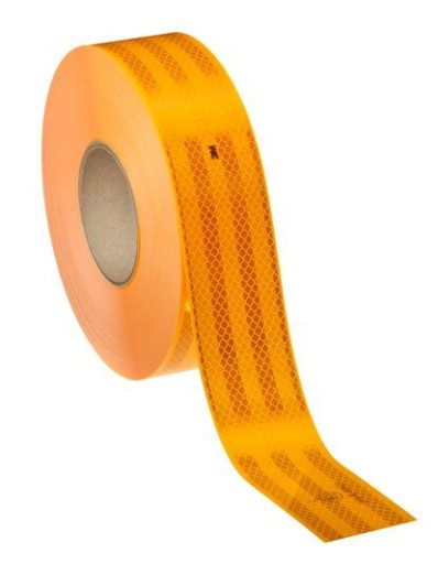 3M 983-71 OBRYSOVÁ REFLEXNÁ PÁSKA 55mm/1m NA ZNAČENIE, žltá