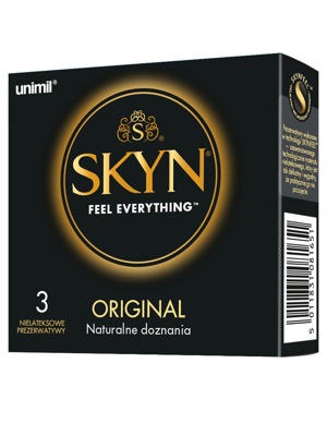 SKYN ORIGINÁLNE NELATEXOVÉ kondómy, 3 kusy