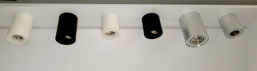 POVRCHOVÉ svietidlo, pohyblivé GU10 LED TUBE Hliníkové stropné svietidlo