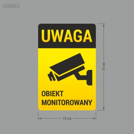Monitorované zariadenie - nálepka, monitorovanie 10x15