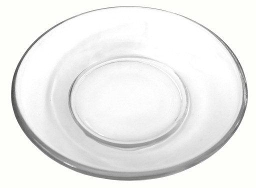 Sklenená podšálka, tanier, stojan, sada 6 kusov, 11 cm
