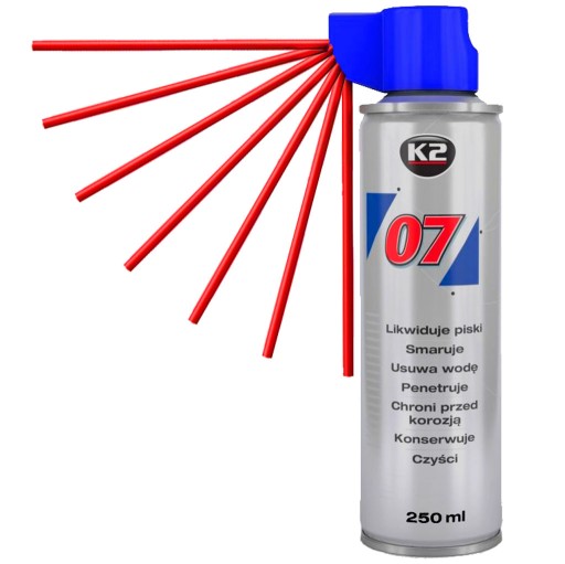 K2 07 Odstraňovač hrdze penetrátor VIACÚČELOVÝ 250 ML