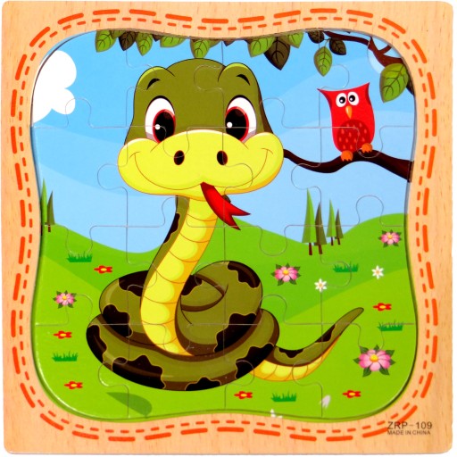 VZDELÁVACIE DREVENÉ PUZZLE skladačka PRE DETI