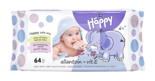 Veselé obrúsky s vitamínom E a alantoín 64 ks.