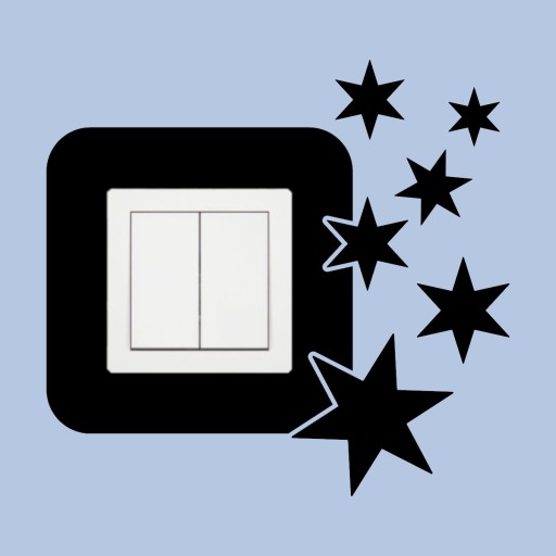 NÁLEPKA pod kontaktnú zásuvku SWITCH STAR do detskej izby