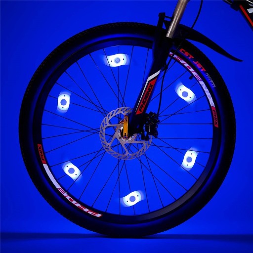LED SVETLO NA LAPÁCH BICYKLA PREKRÝVAJÚCI FARBAMI