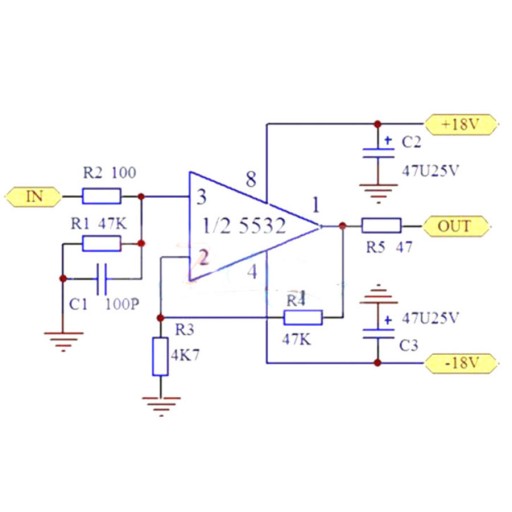 Modul audio predzosilňovača napr