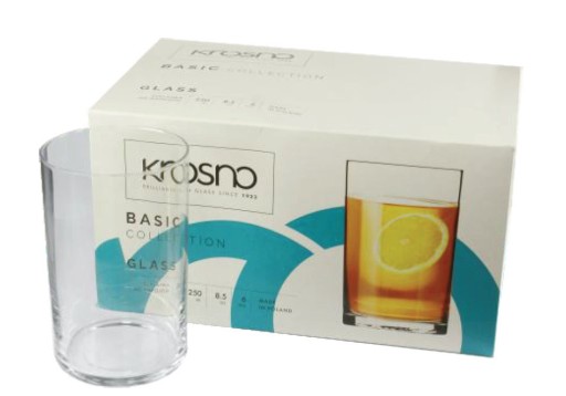 Krosno klasické poháre na kávu a čaj 250ml, 6ks