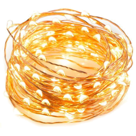 Svetlá na prvé sväté prijímanie, žiariaca girlanda 100LED TEPLÁ