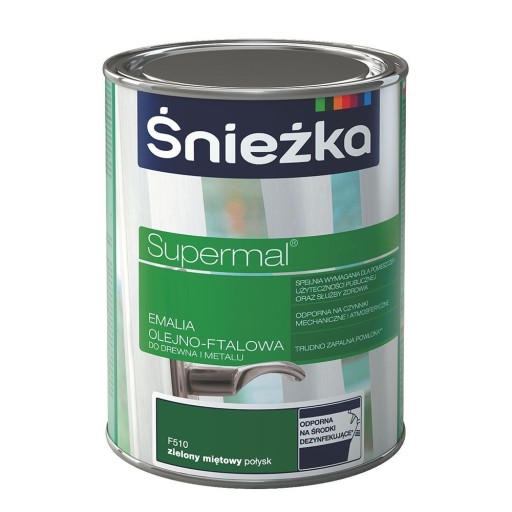 ŚNIEŻKA Olejovo-ftalátová zelená. Mäta F510 Poł 0,2L