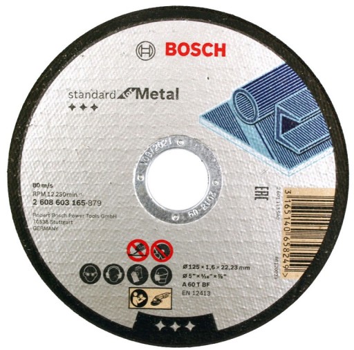 BOSCH KORUNDOVÝ KOTOUČ NA KOV 125x1,6