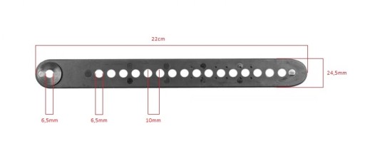 popruh na snowboardové viazanie 22x2,45cm bo173 dier