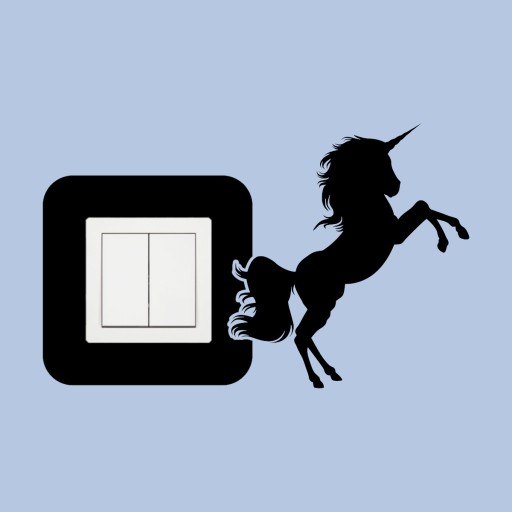 NÁLEPKA pod kontaktnú zásuvku SWITCH UNICORN pre dievčatko