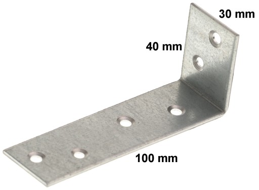 TESÁRSKY UHOLOVÝ KONEKTOR 100x40x30 mm 5 kusov