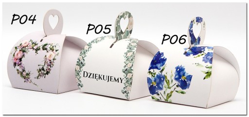 SVADOBNÉ ĎAKOVANÉ BOXY PRE HOSTÍ 10 KS
