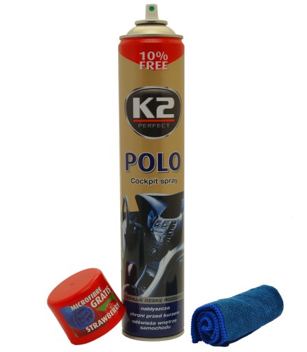 K2 Polo Cockpit STRAWBERRY 750ML PLAK do kokpitu
