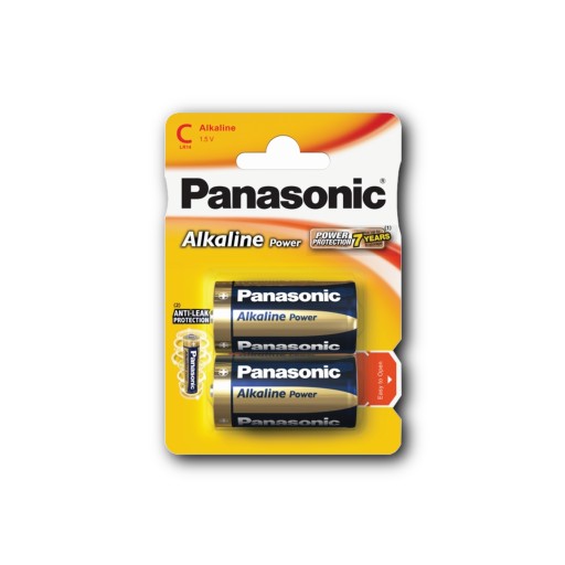 Alkalické batérie Panasonic LR14 C 2 ks.