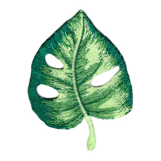 Nášivka, zelené nášivky TERMO Monstera