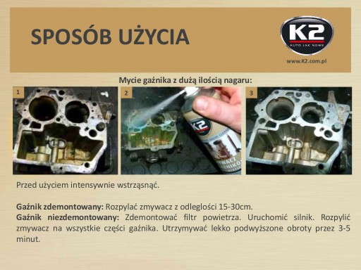 K2 ČISTIČ VSTREKOVAČA KARBURÁTORA EGR TURBO