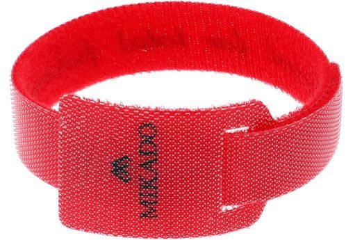 Suchý zips na uchytenie prútov Mikado AMR07-145, červený