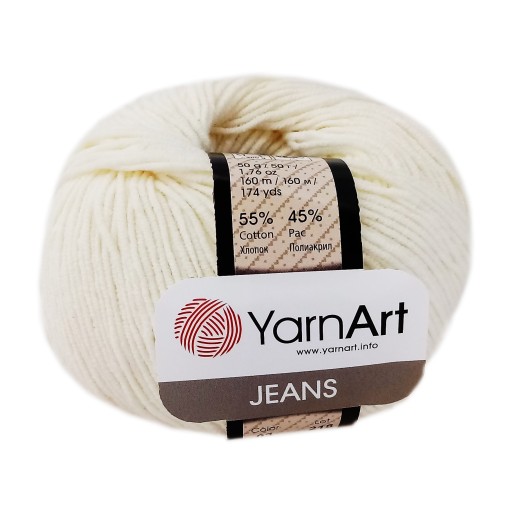 YARNART JEANS 03 ecru priadza