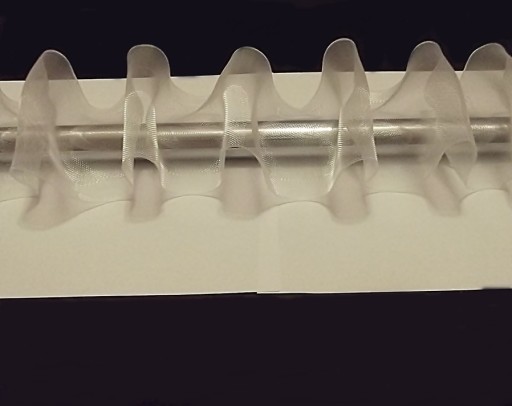 TUNNEL TAPE naberanie na záclonovú tyč, 10 cm