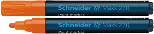 SCHNEIDER Maxx 270 Fix na nápisy na náhrobných kameňoch 1-3mm okrúhly oranžový