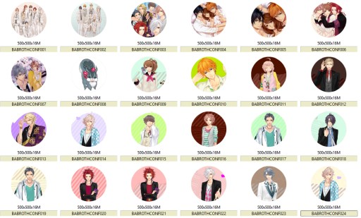 Anime Brothers Conflict Pins MNOHÉ DIZAJNY