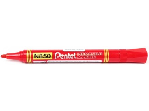 PERMANENTNÝ ZNAČOVAČ PENTER N850 okrúhly ČERVENÝ x 6 KS