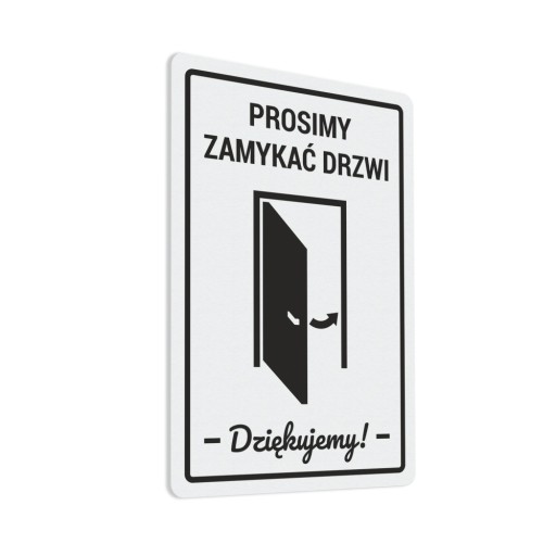 Nálepka: Zatvorte dvere 10x15