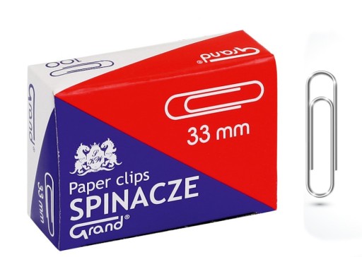 Spony 33 mm Grand 100 ks, pozink