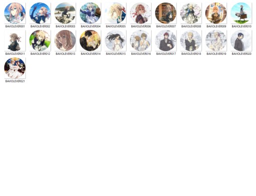 Manga Anime Violet Evergarden Pins MNOHO MOŽNOSTÍ