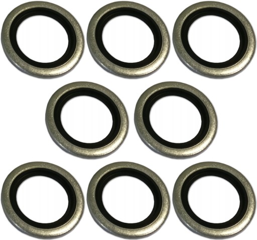 SET 10x KOVOVÁ GUMOVÁ PODLOŽKA M/G M22 - NIPEL