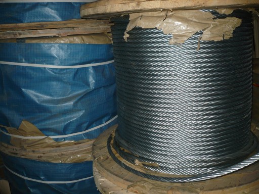 oceľové lano 10mm 6x19 vyťahovač škrabky hnoja