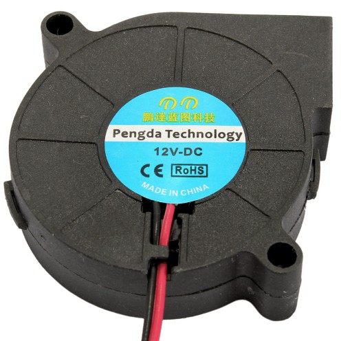 Ventilátor 50mm 12V 5015 3D tlačiareň Veterný mlyn
