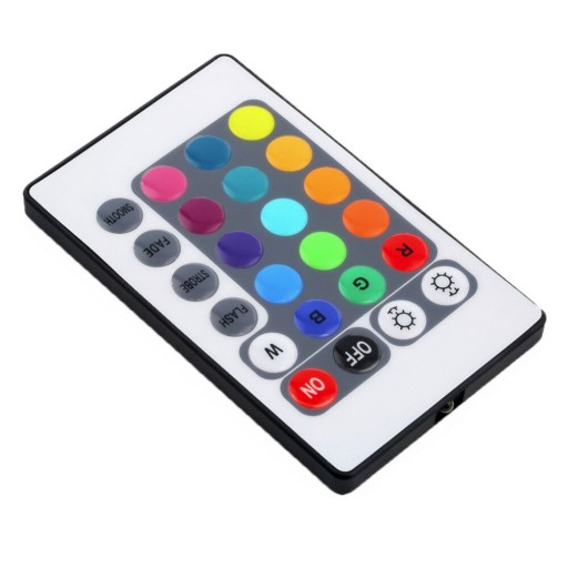 RGB IR ovládač/ovládač + diaľkové ovládanie na 24 RGB LED pásikov