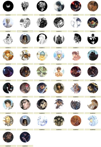 Anime Manga Berserk Pins MNOHÉ DIZAJNY