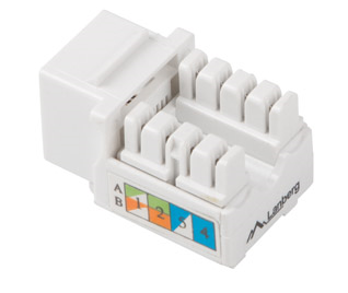 KEYSTONE ZÁSUVKA RJ45 KONEKTOR 90 UTP CAT 6 45x45