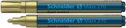 SCHNEIDER Maxx 270 Fix na nápisy na náhrobných kameňoch 1-3mm okrúhly zlatý