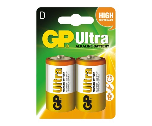 2x GP ULTRA R20 D 1,5V alkalická batéria, tl