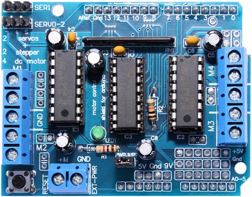 Motor Shield L293D Arduino DC FV ovládač motora