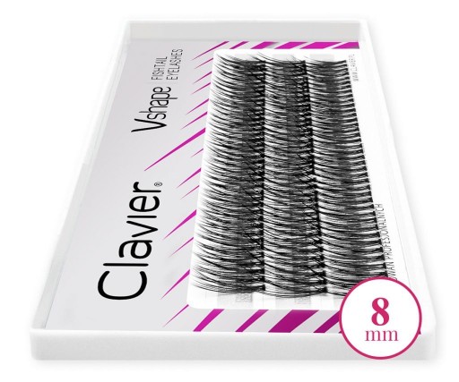 CLAVIER Vshape lastovičie mihalnice 8mm