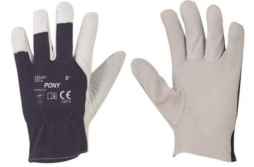 Kožené pracovné rukavice PONY Koža 1 pár 10 XL