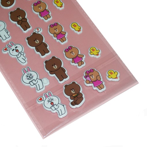 LINE FRIENDS krásne nálepky 31 rôznych originálnych