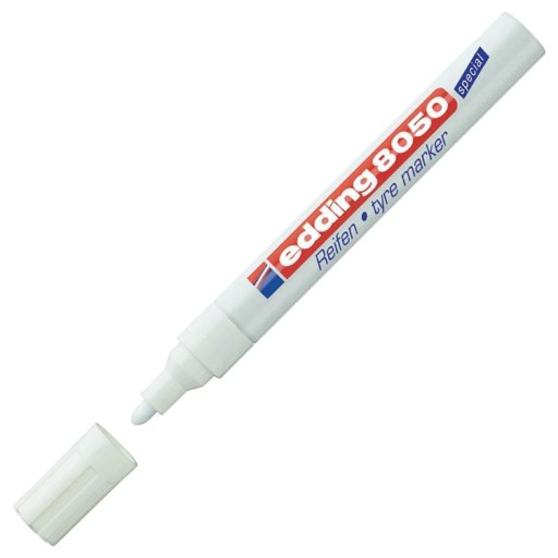 EDDING značkovač pneumatík biely 2-4mm okrúhly.