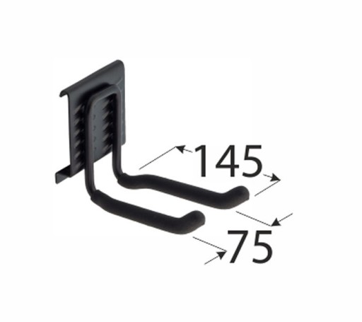 SGH12 GARÁŽOVÝ HÁK GOLIATOVÁ RÚČKA NÁSTENNÝ VEŠIAK NA HADICE NÁRADIA 145X75MM