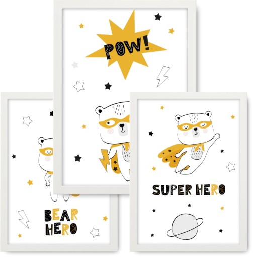 Obrazový plagát formátu A3, grafika pre deti