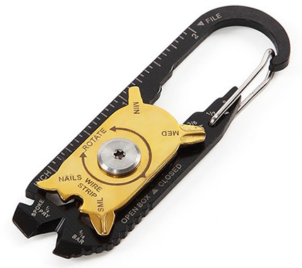 MULTITOOL 20 TOOLS KARABÍNOVÝ KĽÚČENSKÝ NÔŽ