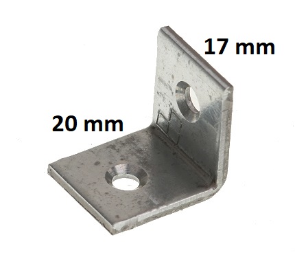 TESÁRSKY UHLOVÝ KONEKTOR 20x20x17 mm 10 kusov