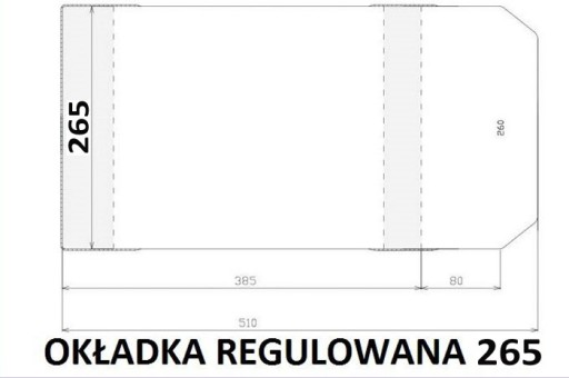 Obal knihy 264mm nastaviteľný ks